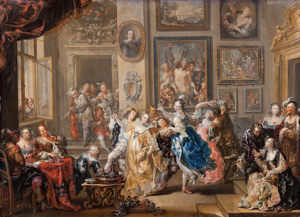 Scena di danza con l'interno del palazzo - Armeria Reale e Castello di Skokloster